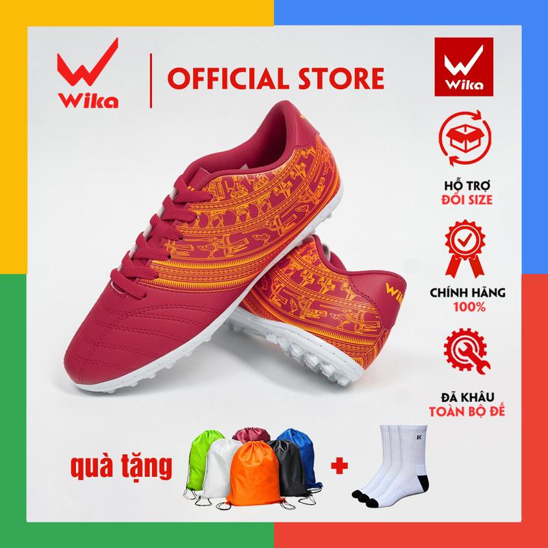 Giày Bóng Đá Wika DOSO Chính Hãng , Giày Wika Doso Khâu Full Đế ( Tặng túi + tất dệt kim ) Sport Sneaker Đá Banh Đá Banh Chống Trơn Trượt Tập Thể Dục Giày Thể Thao