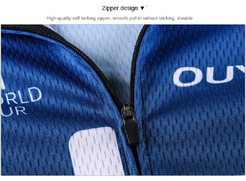 Product Introduction of Quần Áo Đạp Xe, Nw Mùa Hè, Đen Trắng, Thể Thao, Thoáng Khí, Ngắn, Thấm Hút Mồ Hôi, Áo Sơ Mi ngắn Tay Quần Đùi, Bộ Đồ Xe Đạp 8