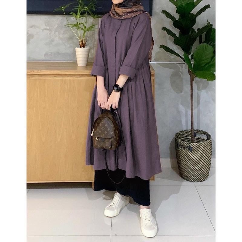 Product Introduction of ATASAN WANITA LONG TUNIK  Muslim FFA SERIES BAHAN RAYON TWILL PREMIUM  Tebal DAN  Lembut   size S, M, L, XL, XXL 29