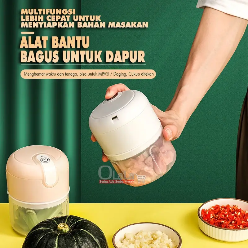 Blender Portable Mini USB - Chopper Alat Penggiling Bumbu Dapur 1
