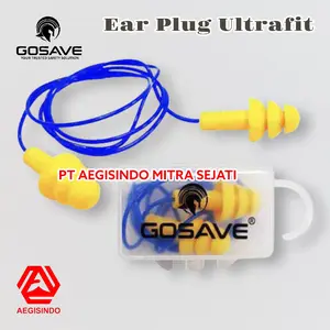 Earplug Ultrafit Corded, Telinga Ear Plug Reusable Penyumbat Kuping