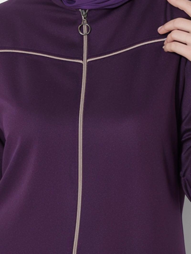 Product Introduction of Clearance Cross-Border Foreign Trade Muslim Clothing Abaya Cardigan Coat Long Zipper Autumn Clothing Dress Middle East 18