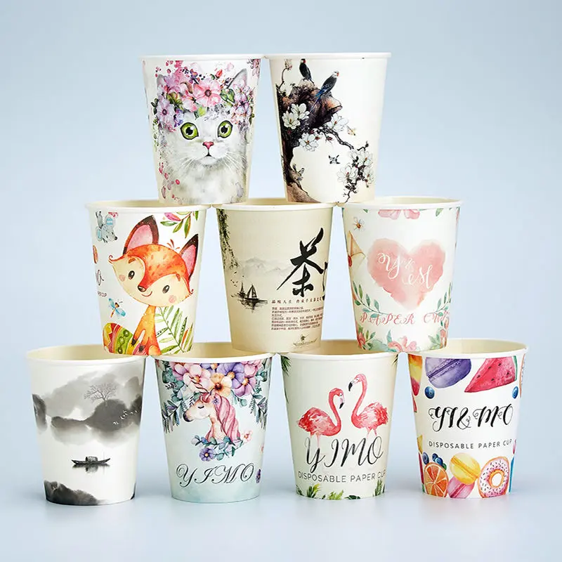 Factory Direct Sales Disposable Cups Paper Cups Extra Thick Special Clearance Tea Cup Home Office Full Box Wholesale Free Shipping