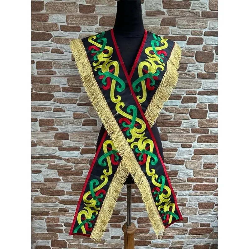 renda bordir slempang dayak