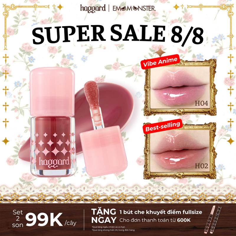 [Mua 3 87K/SP] haggard Son Dưỡng Mật Ong 3.3g EMO MONSTER Series Lip Balm Dưỡng Môi Căng Bóng, Makeup Trang Điểm Nữ