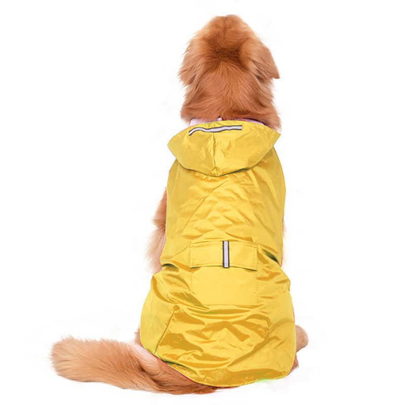 Product Introduction of Dog Small Large Waterproof Clothes Reflective  Rain Coats Hooded Jacket Raincoat Chihuahua Pet plies 30