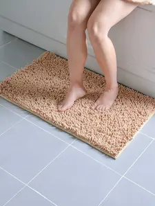 KESET KAMAR MANDI CENDOL CHENILLE 60X40CM SERAP AIR DENGAN ANTISLIP PVC - KESET KAMAR MANDI CENDOL PADAT