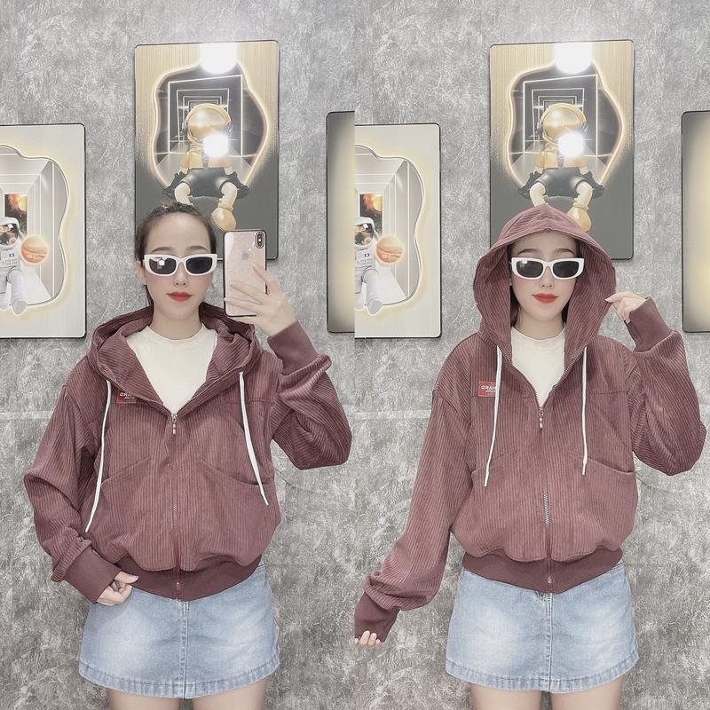 Product Introduction of ÁO KHOÁC NHUNG GÂN NỮ CAO CẤP 7 TÚI Jacket Women 9