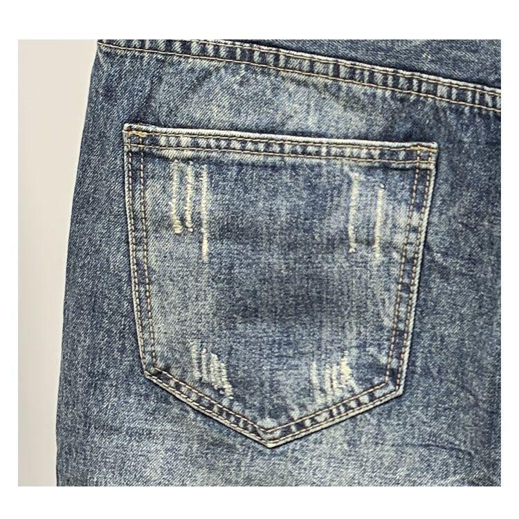 Product Introduction of Quần short nam chất jeans cao cấp - Form rộng thời trang, vải mỏng nhẹ co giãn 24