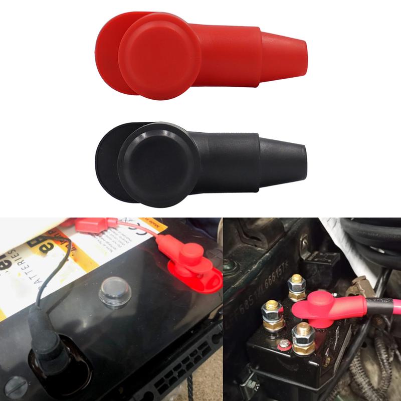PVC Cable Lug Protector Cover Lug Caps Flexible Terminal Boots Covers Stud Protector Replacement 1 Pair 0