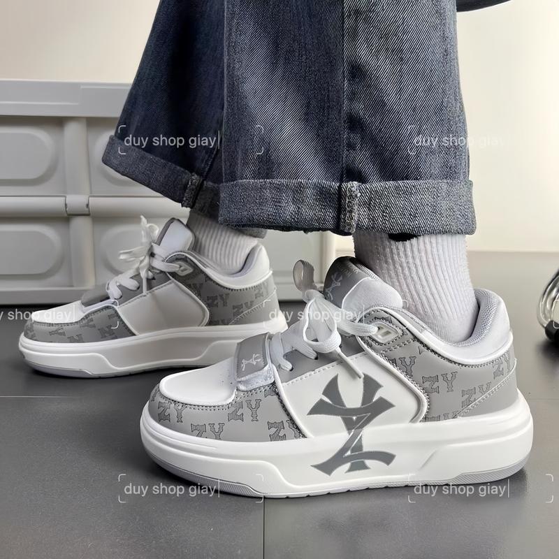 Giày Sneaker Chun.Kiy Xi Măng Nhiều Người Yêu Hot Hit Nhất Bản Quảng Châu Cao Cấp ( Tặng Kèm Tất Khử Mùi Co Giãn 4 Chiều ) Shoes Đế Bằng