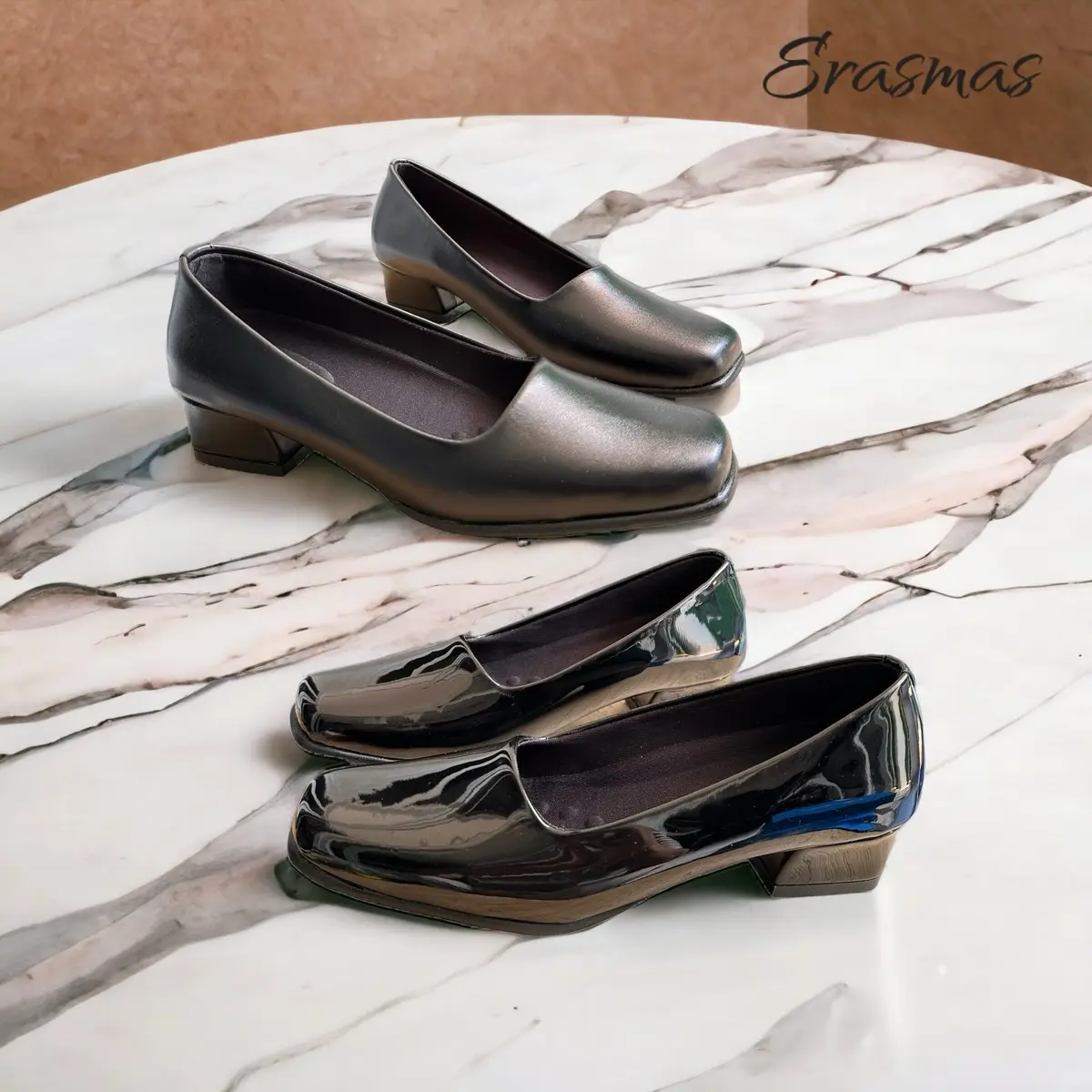 Erasmas A5 Hak 3cm - Sepatu Kantor Wanita Sepatu Dinas Wanita Sepatu Kerja Wanita Sepatu Pentopel Wanita Sepatu Hak Wanita Sepatu Persit Sepatu Bhayangkari Heels High Kantoran