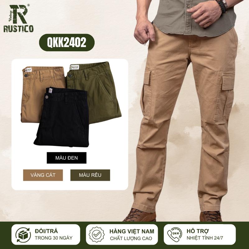 [LIVE] Quần kaki túi hộp nam The Rustico QKK2402 chất liệu cao cấp co giãn mềm mịn Menswear Pants Có Túi
