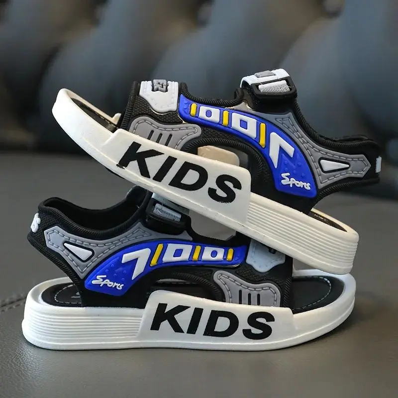 2023 Boutique Summer Children's Korean-Style Boys Sandals Outdoor Non-Slip Soft Bottom Casual Sports Beach Sandals