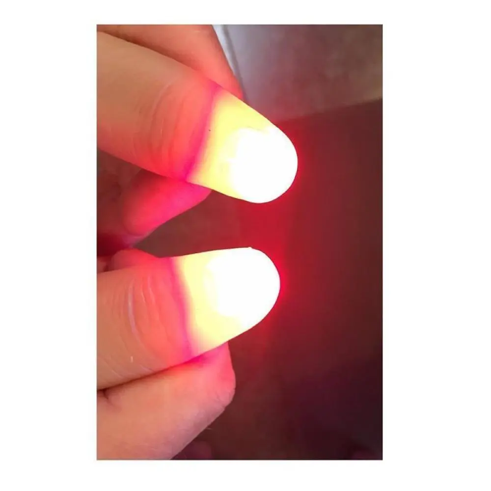 2pcs LED Finger Thumbs Props Show Lamp Red Color
