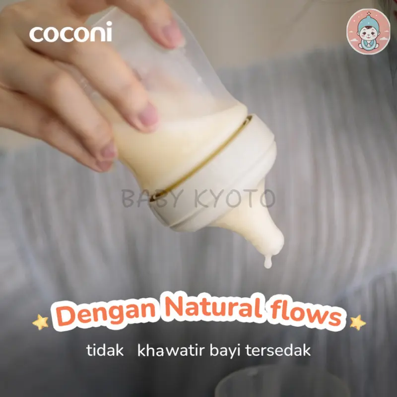 BK Coconi Wide Neck Baby Feeding Bottle Botol Dot Susu Asi Bayi Wideneck Anti Kolik 120/270 Ml 2