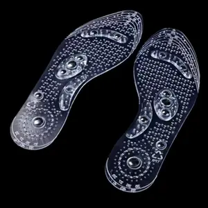 Alas Kaki Sepatu Magnetic Silikon Therapy Transparent Shoe Pad Insole Magnet