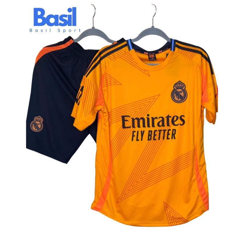 Quần áo bóng đá Vải Mè Real CAM sân khách 24/25 Top Thun Sport áo  real madrid 2024 2025