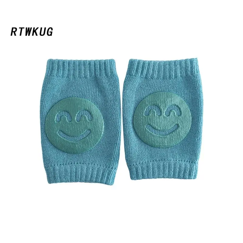 Baby Knee Pads for Crawling, Cartoon Smile Pattern Knee Protectors