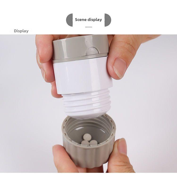 Product Introduction of Pill Crusher,Cutter And Grinder,Safe Cutting Pills,Stainless Steel Blade Pill Cutter,Split Pill Box Grinder,Pill Grinding Split Crush,Travel Size Pill Grinder Healthcare perfume  refill bottle coin  bottle travel bottle  set fifo  squeeze tubs spraying 15