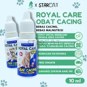 SC Holycatlabs Royal Care OBAT CACING 10ML Ampuh Cegah Cacingan Diare Mencret Sakit