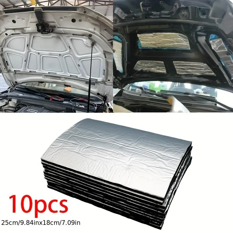 Car Van Sound Deadening Insulation (10 Sheets), 5mm Car Van Sound Deadening Insulation, Noise & Heat Reduce Car Van Sound Deadening Insulation for Car Repair 4