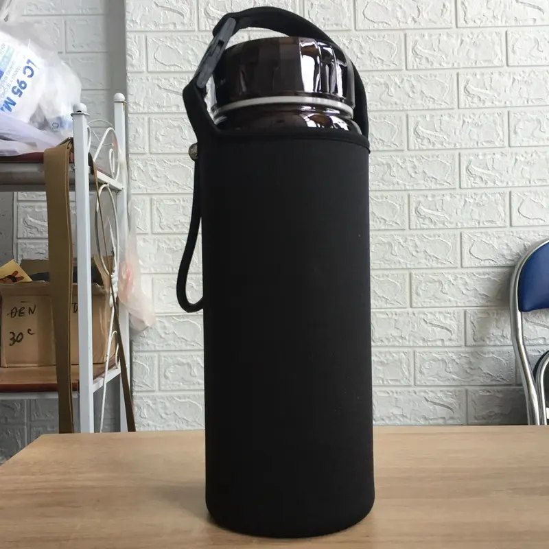 (Phụ Kiện) Túi Vải Đựng Vừa Bình giữ nhiệt 750ml 1500ml có quai xách - Vải dày dặn, đường may chắc chắn 0
