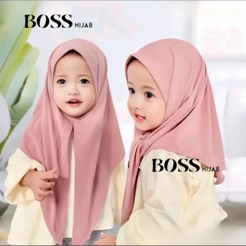 Hijab bayi  3 6 12 bulan 1 2 3 tahun SEGITIGA INSTAN BAYI kerudung anak perempuan jilbab bayi