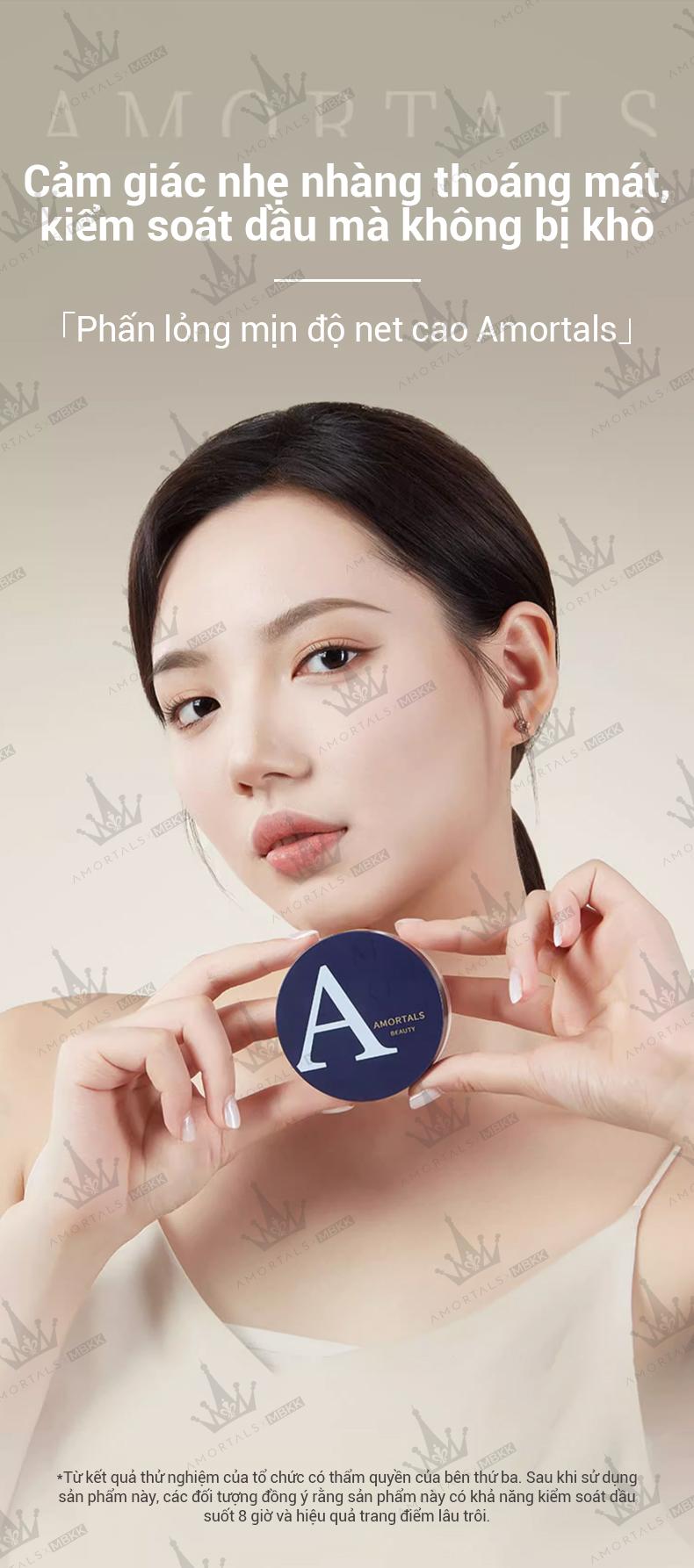 Product Introduction of Phấn phủ AMORTALS Phụ kiện tùy chọn Trang điểm kiểm soát dầu bằng lụa độ nét cao Trang điểm lâu trôi Giao hàng tận nơi nhanh chóng Cosmetic Makeup Brush Cleaners Mỹ Phẩm Women Nữ 0