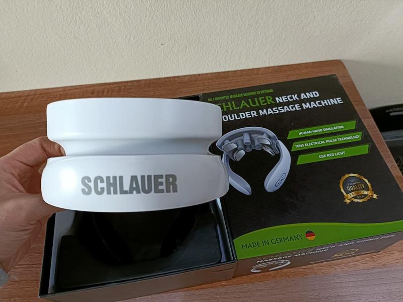 Máy Massage SCHLAUER hỗ trợ massage Cổ Vai Gáy, Mát Xa Xung Điện Và 5 Đầu Rung - Bảo Hành 12 Tháng, Bảo hành của nhà cung cấp