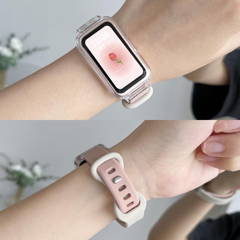 Tali Jam Tangan Anti Gores Transparent PC Case Silicone Strap for Huawei Band 10/9/8 Hard Frame Protective Cover Bumper Cover Screen Protector Soft Silikon Wristband Rubber Band Accessories Smartwatch for Huawei Band 10 9 8 NFC Tali Jam Tangan Anti Gores Transparent PC Case Silicone Strap for Huawei Band 10/9/8 Hard Frame Protective Cover Bumper Cover Screen Protector Soft Silikon Wristband Rubber Band Accessories Smartwatch for Huawei Band 10 9 8 NFC