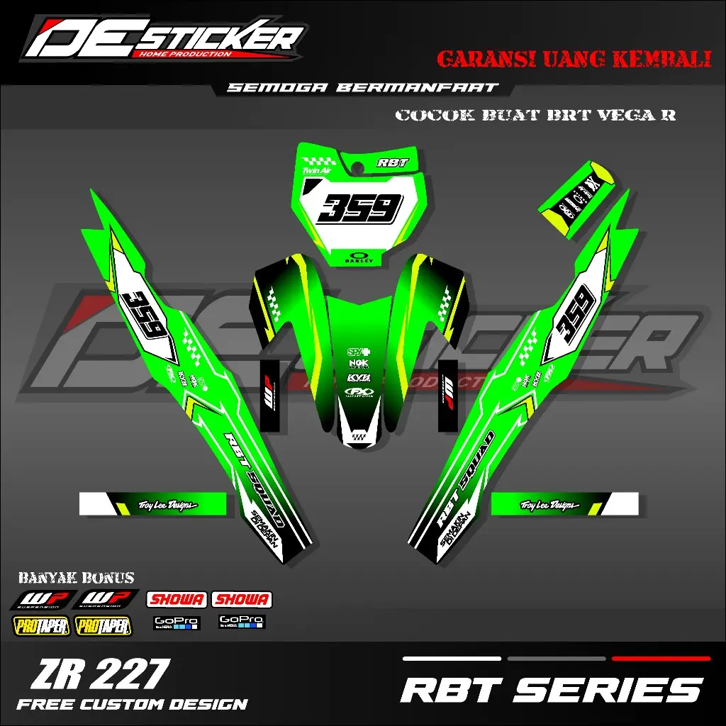 Rbt Vega R ZR227 Sticker striping RBT RBT VEGA R VEGA BEBEK MODIF SUPERMOTO RBT ...