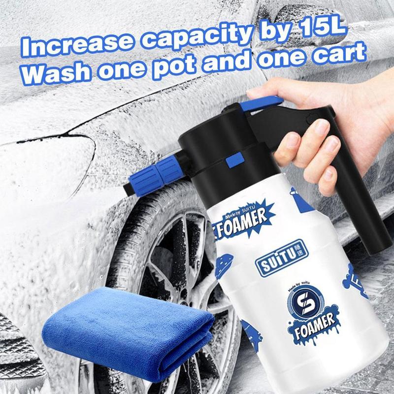 Product Introduction of Electric Car Wash Foam Watering Can High Pressure Pa Pneumatic Universal Type Pot Spray 32
