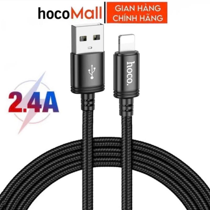 Dây sạc bọc dù 2.4a ios Cáp sac dài 1m 2m 3m dùng cho xsmax x xr 6 7 8 11 12 13 14 ...