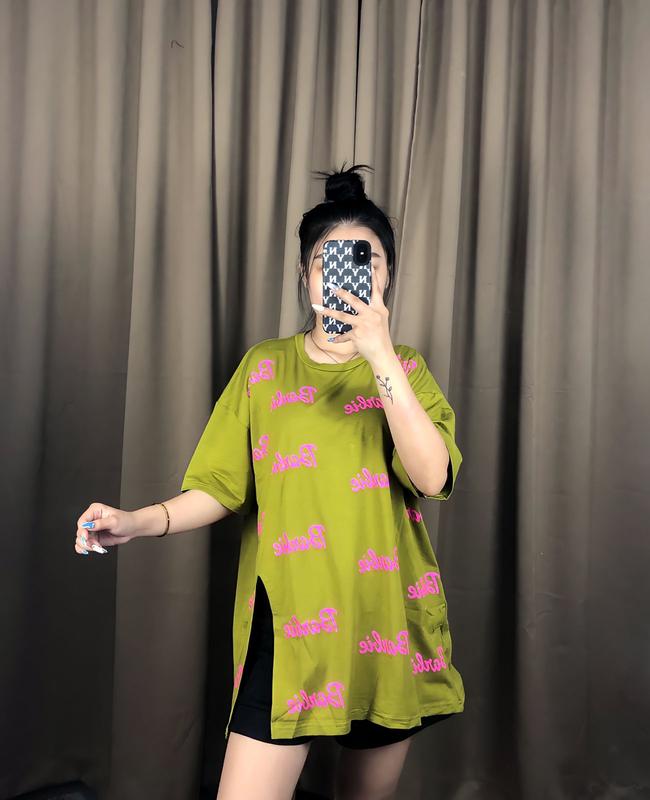 Kaos Oversize Barbie Baju Wanita Atasan Slit 7