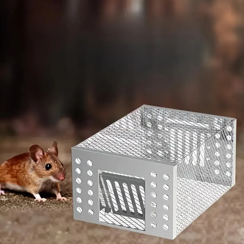 Automatic Mouse Trap, 1 Count Household Indoor Mouse Trap, Continuous Catching Mouse Cage, Suitable for Indoor and Outdoor Use, Home, Modern 2