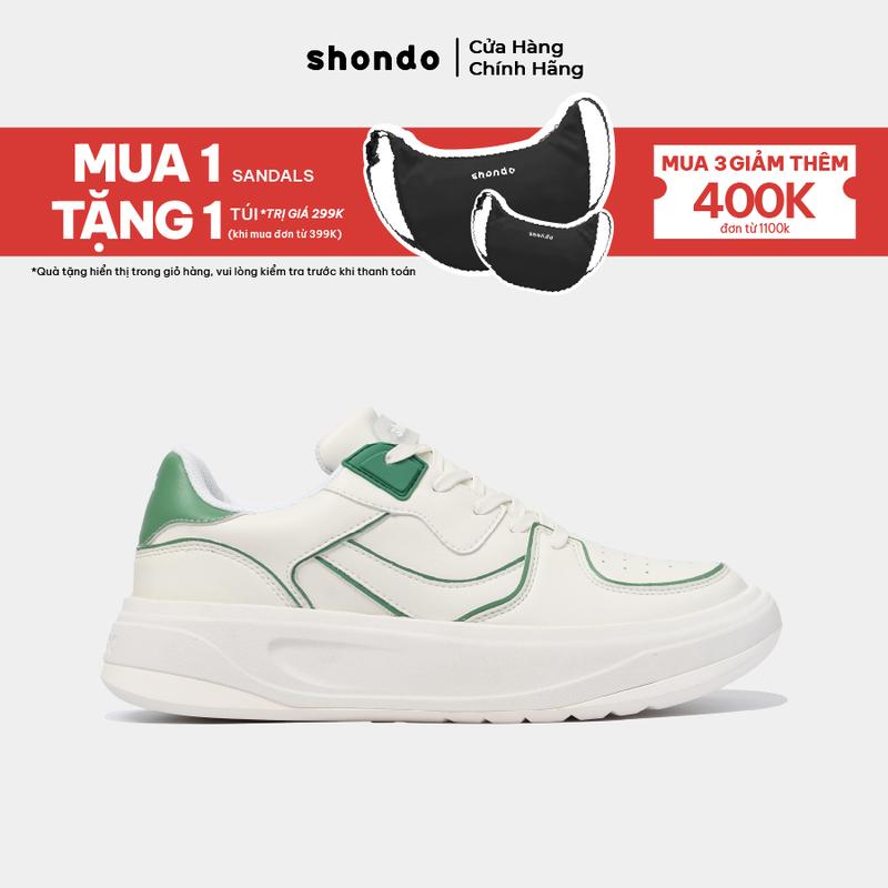 Giày Sandal Nam Nữ SHONDO Shat S2 Thời Trang Nhẹ Êm Đi Học, Đi Làm Xám Xanh S2M2323