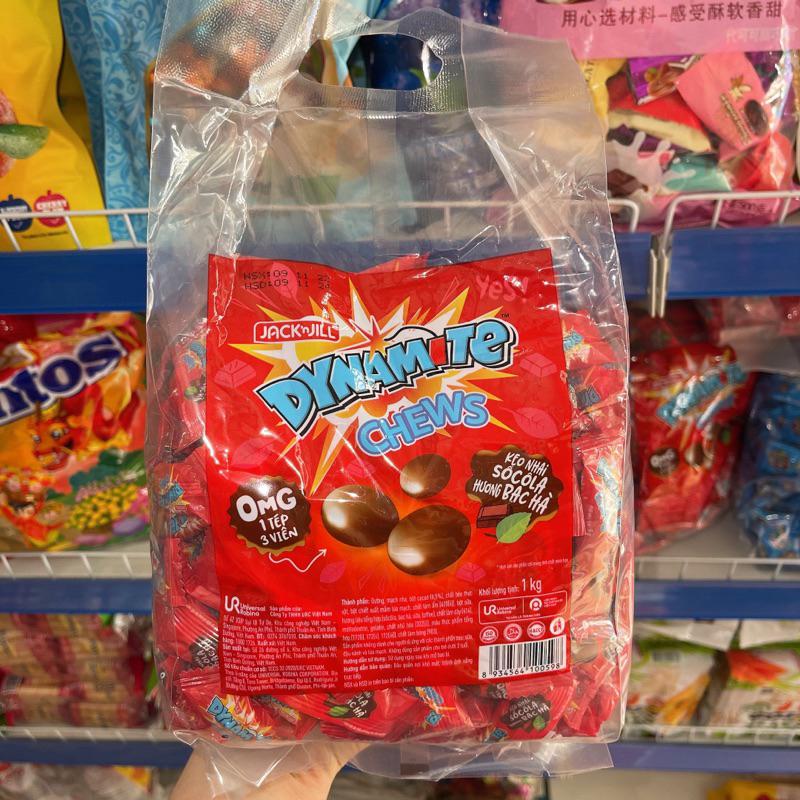 Kẹo Dynamite Nhân Socola 3 Viên Gói 1kg Loại Chuẩn Xịn Snack Ăn Vặt