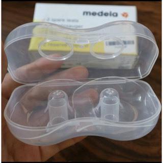 Bộ 2 núm trợ ti medela, hỗ trợ cho con bú, núm silicon an toàn cho bé, tiện lợi cho mẹ, núm trợ ti 0
