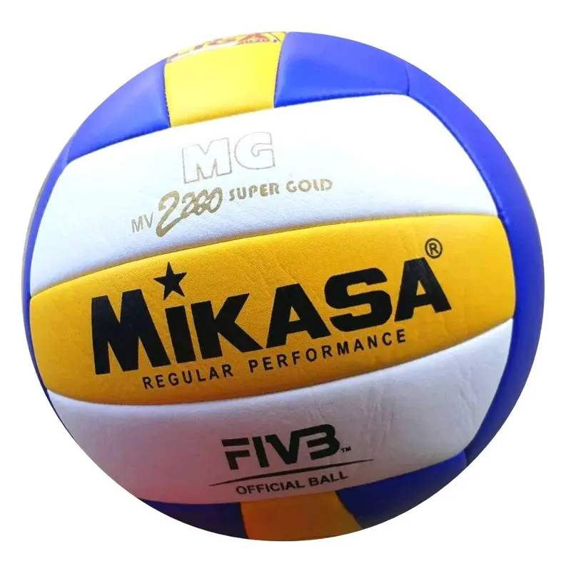 Bola Voli Mikasa MV2200 Super Gold Kualitas Premium - Gratis Pentil, Jaring, Pompa - Ball 2