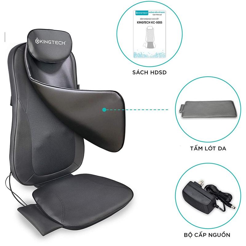 Đệm, Ghế Massage KINGTECH KC-500S - Mát Xa Lưng 3D Chuyên Sâu, Kết Hợp Tính Năng Nhiệt Hồng Ngoại - Chính Hãng 4