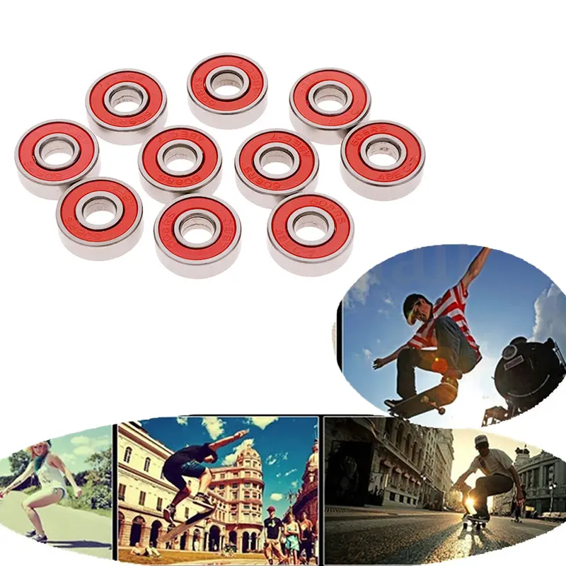 4/8Pcs Stainless Steel Bearings Parts For Roller Skate Scooter Skateboard Wheel - View #12