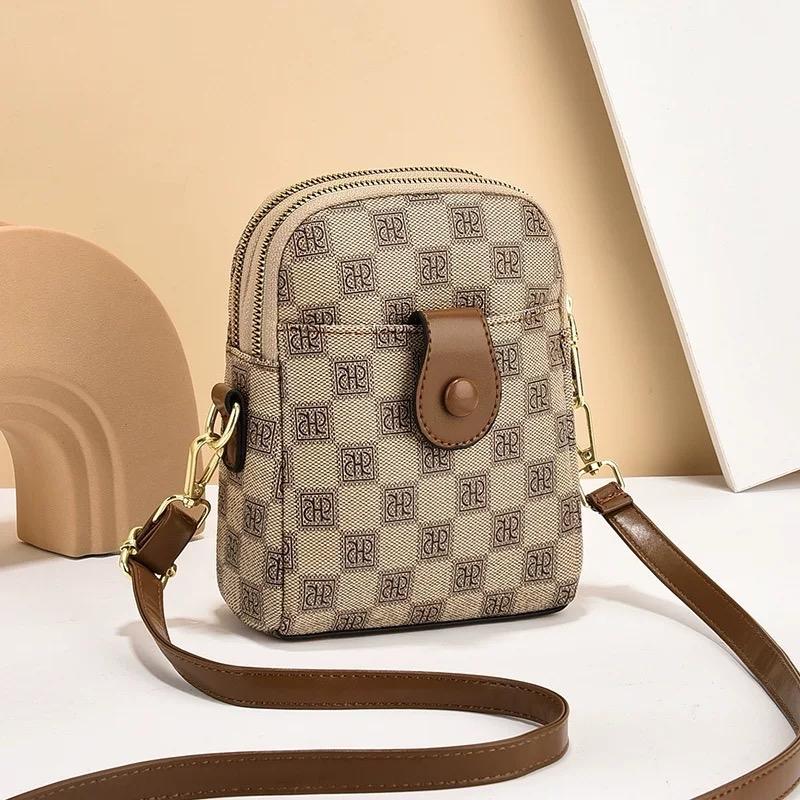 Túi Xách Nữ Đựng Điện Thoại Hoạ Tiết Kẻ Ô Chữ Z - Da PU Phong Cách Trẻ Trung Năng Động Nữ Tính Hàn Quốc. Sử Dụng Hằng Ngày Đeo Đi Chơi Đi Chợ Nhỏ Gọn Tiện Lợi Bag Hoa Đeo Vai Đeo Chéo Tre Chain Tote