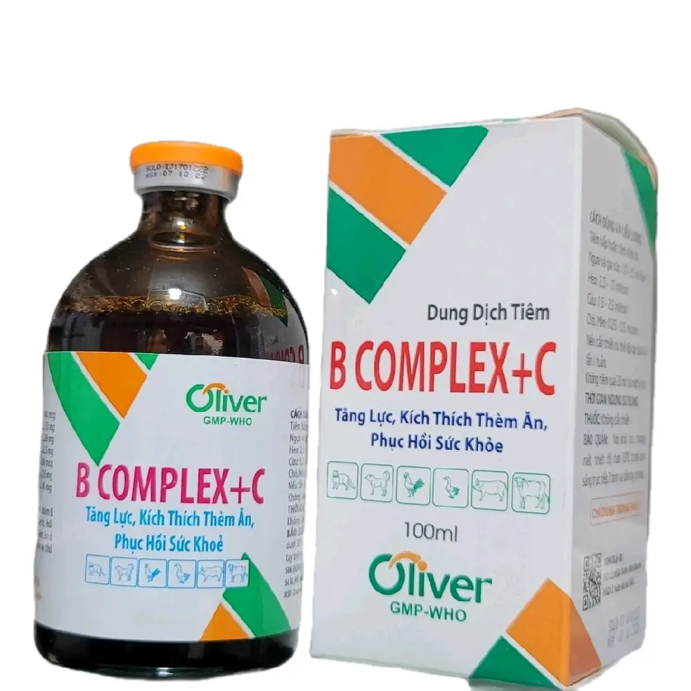 Chai Bcomplex +C, 100ml Tăng Lực, Kích Thích Thèm Ăn, Phục Hồi Sức Khỏe Chó Mèo