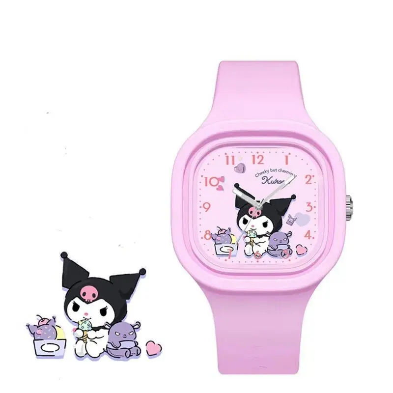 Cartoon LED Light Girls Silicone Strap Round Square Dial Children's Waterproof Electronic High Quality Sport Watches Student Quartz for Kids Watch omnitrix  watch