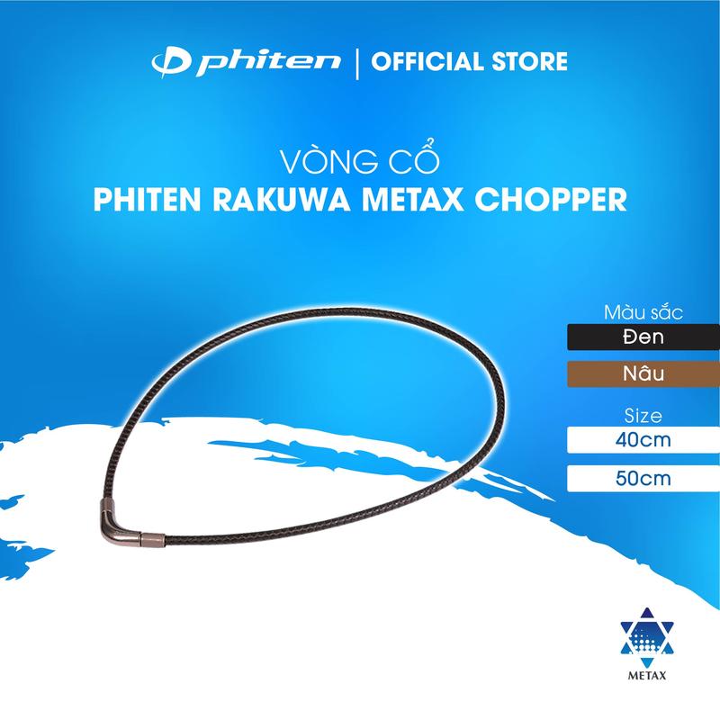 Vòng cổ Phiten Rakuwa metax chopper TG807051/TG807053/TG807151/x 0