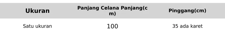 Product Introduction of Celana kudorai casual dengan bahan tebal dan nyaman 0