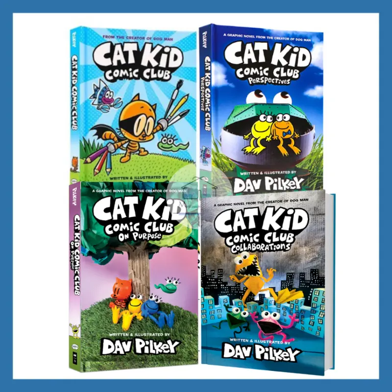 Casual (Comic Club Series) Dog Man Book By Dav Pilkey Children Hardcover English Comic Novel Graphic Educational