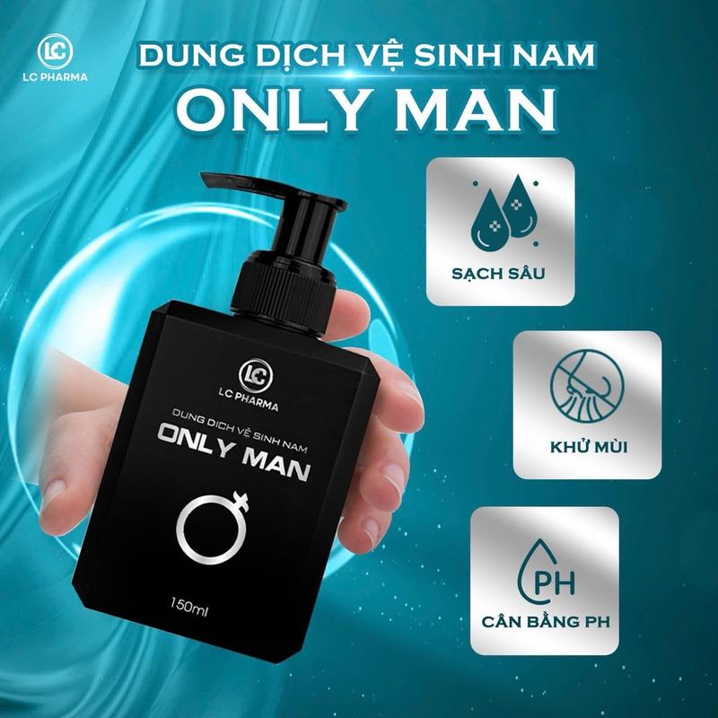  Ddvs nam giới ONLY MAN- Dung Dịch vệ sinh nam giới Only Man giúp làm sạch cải thiện hạt ngọc nấm ngứa bạn nhỏ của nam giới 
