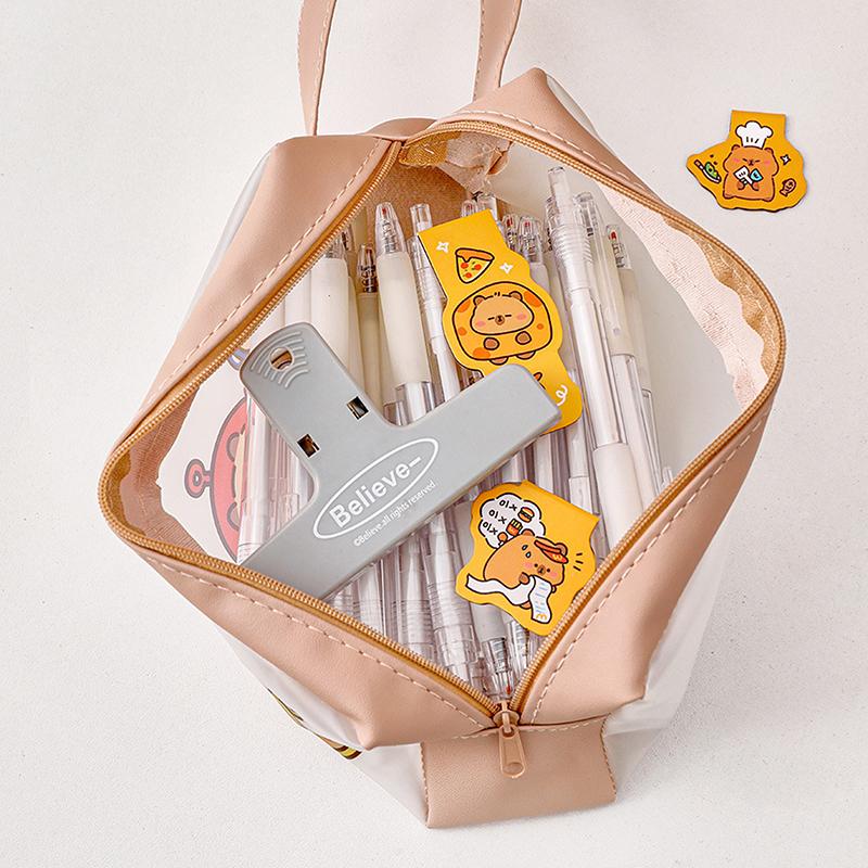 Product Introduction of Cartoon Translucent Ins Capybara Pencil Case For Storing Learning Stationery School Gifts Studenten Kids High-capacity ﻿ 20